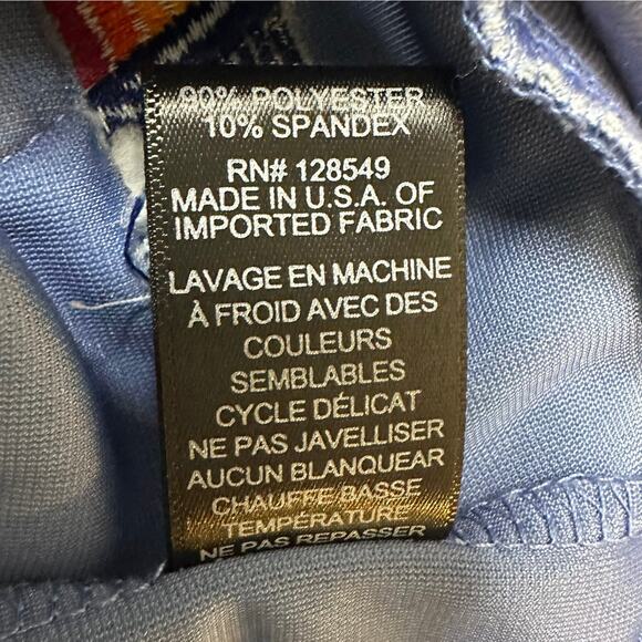 Aviator Nation Velour Zip Hoodie Lightning Bolt Blue Rare Small - Picture 10 of 10